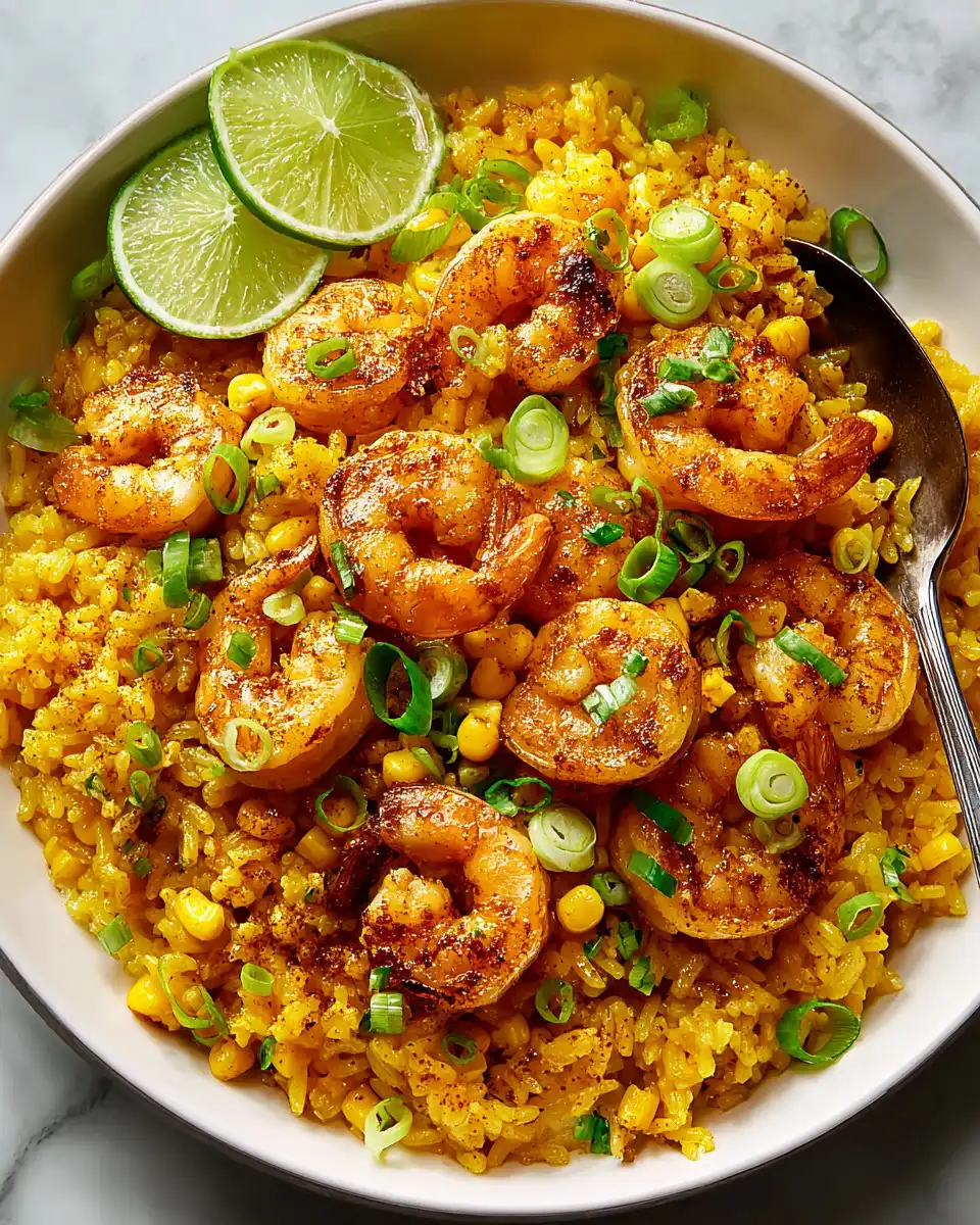 Sweet Corn Shrimp & Rice Skillet