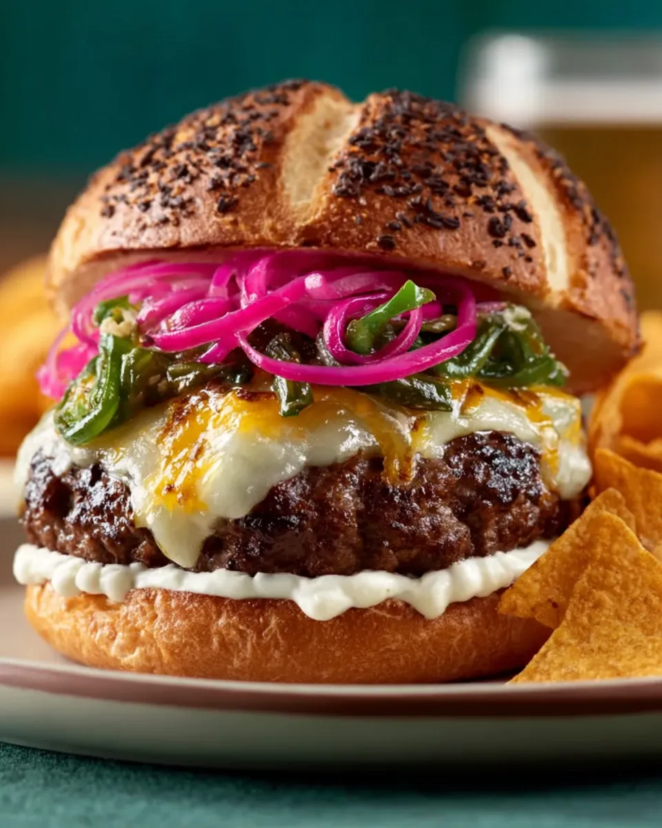 Throwdown’s Green Chile Cheeseburgers