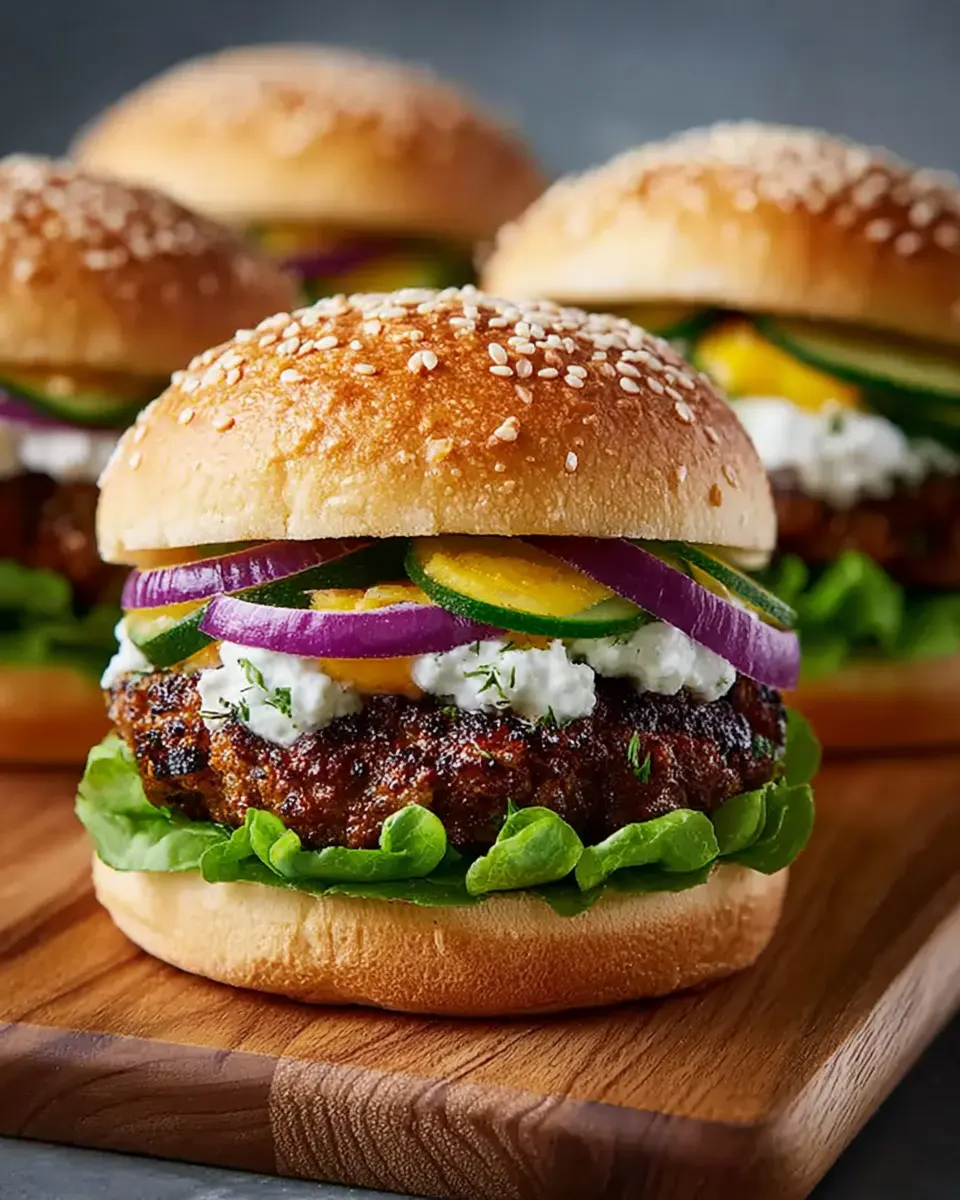 Ultimate Spiced Feta Burgers for Dinner