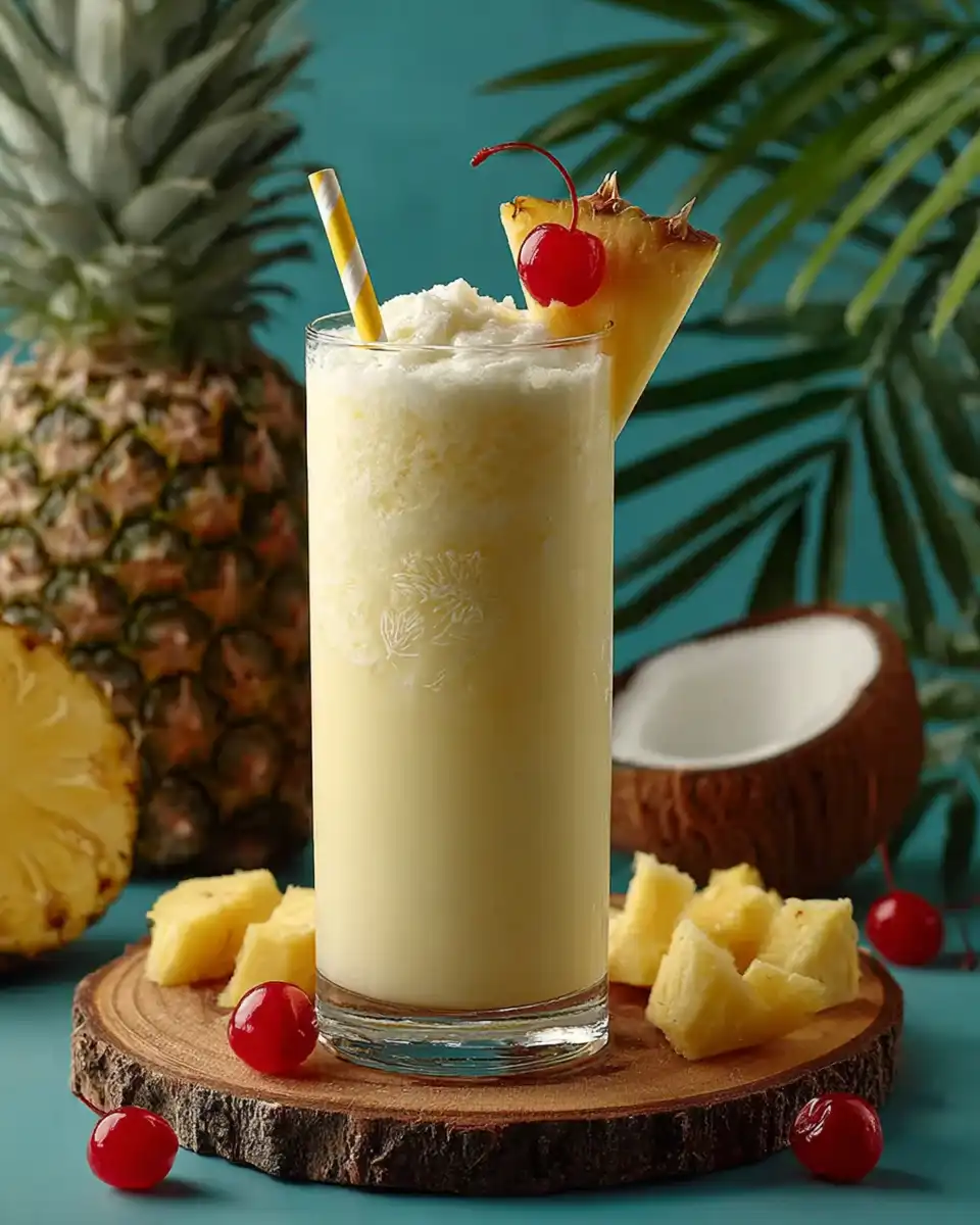 Pina Colada Mocktail Juice Without Alcohol