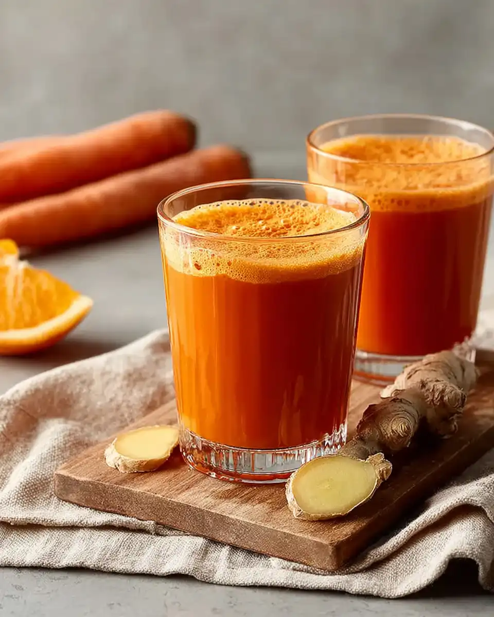 Carrot Orange Ginger Juice Powerful Clean Blend