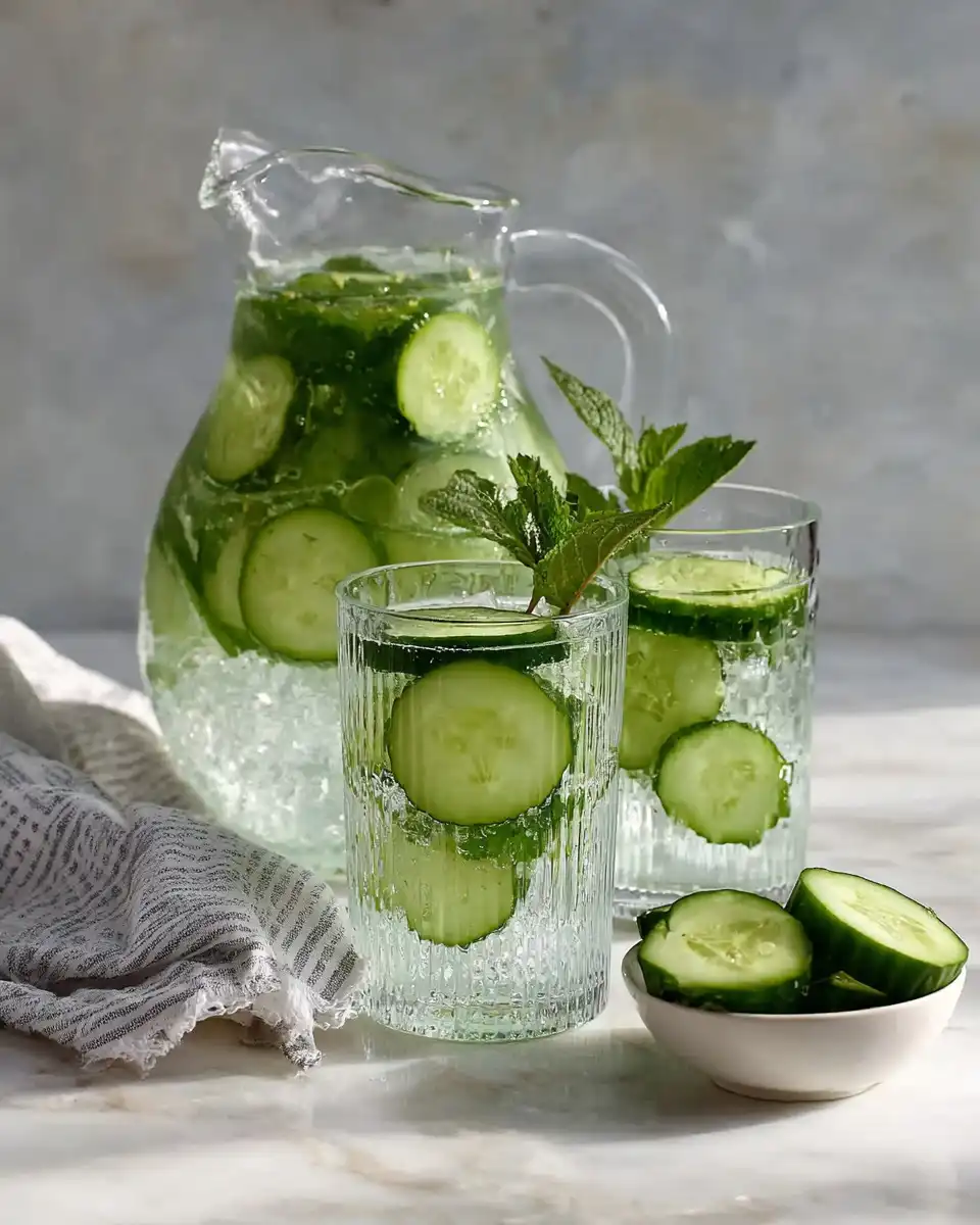 Cucumber Water Simple Refreshing Recipe