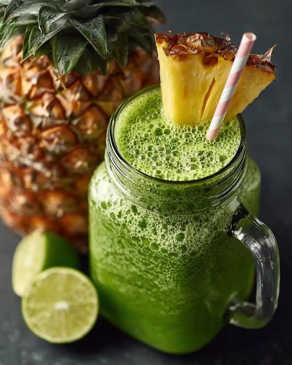 Pineapple Kale Green Juice That Supercharges Energy