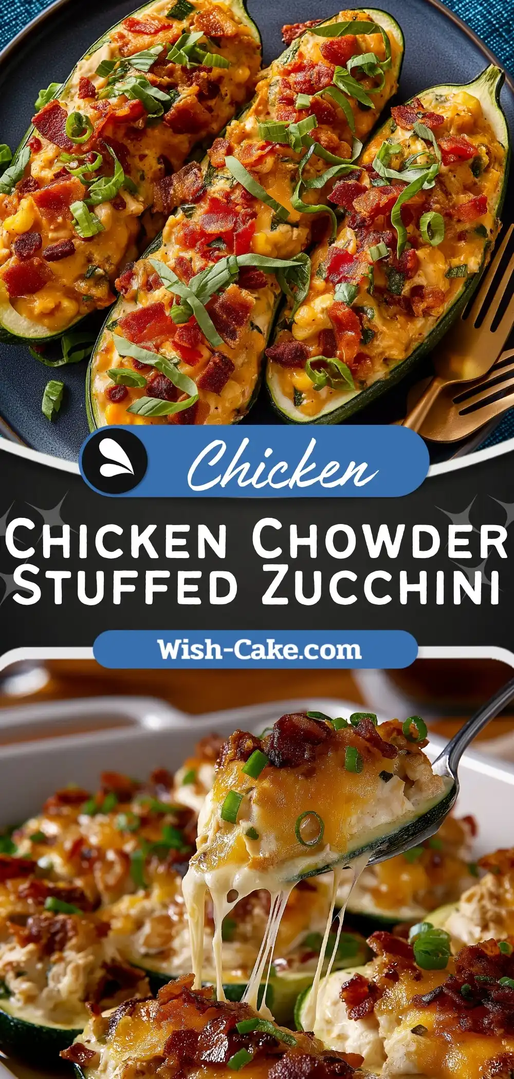 Chicken Chowder Stuffed Zucchini Irresistible Comfort