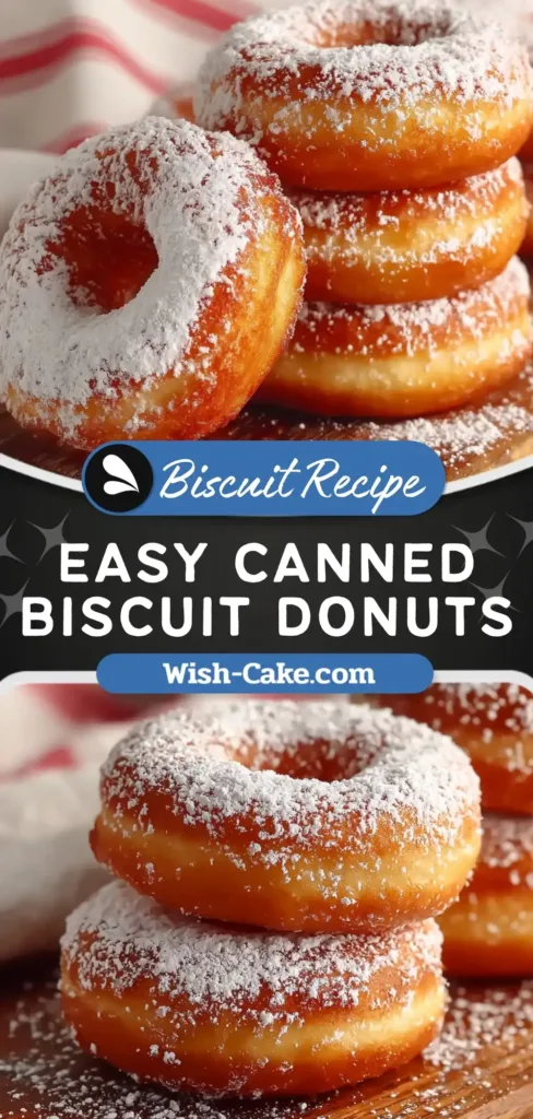 Easy Canned Biscuit Donuts Irresistible Recipe
