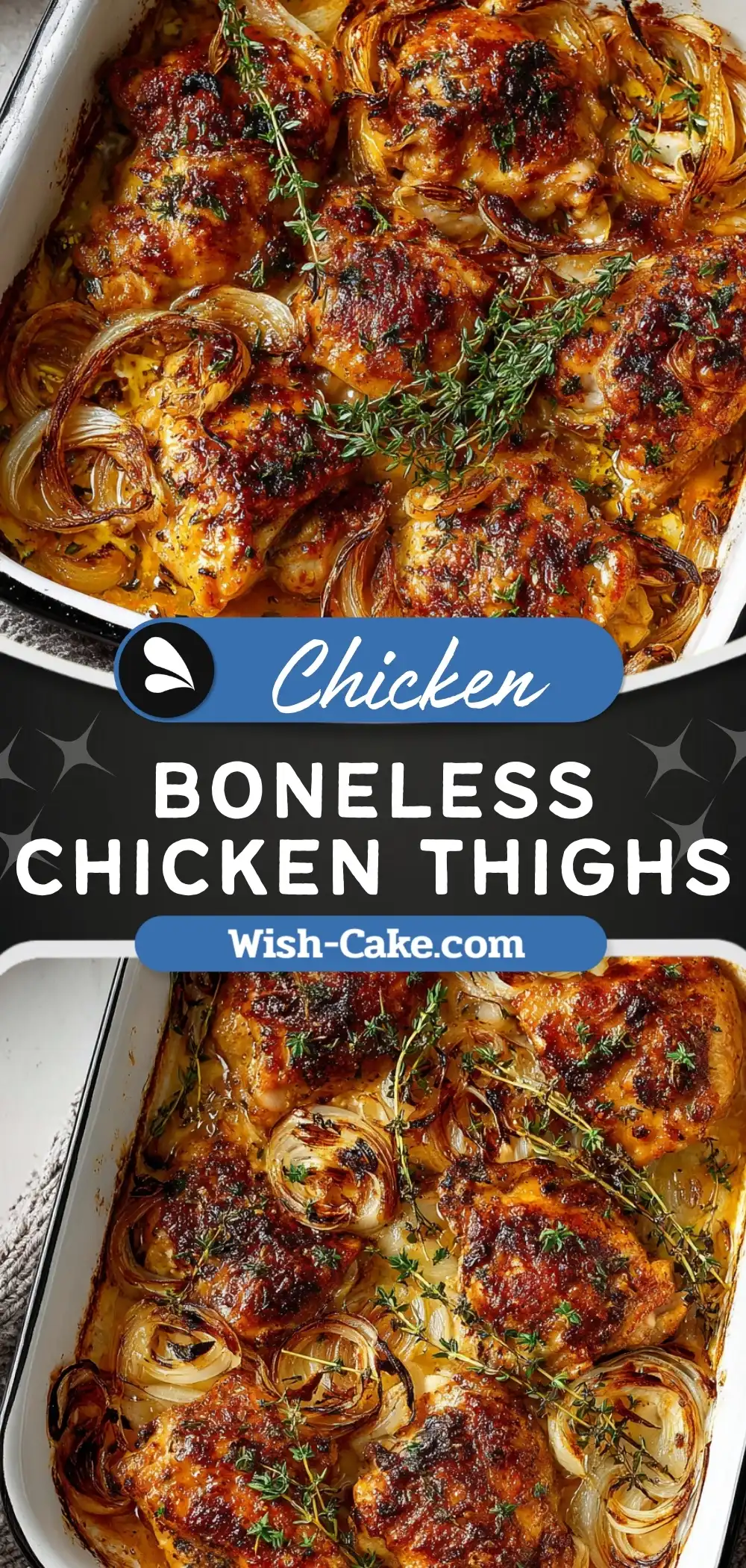 30-Min Oven Baked Boneless Chicken Thighs Perfectly Juicy