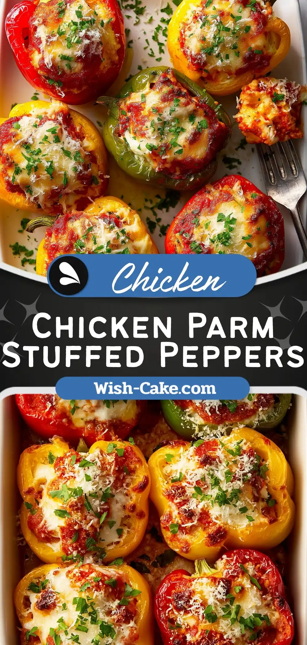Chicken Parm Stuffed Peppers Irresistible Oven Classic