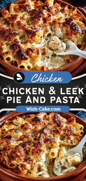 Chicken and Leek Pie Pasta Bake Comfort Classic