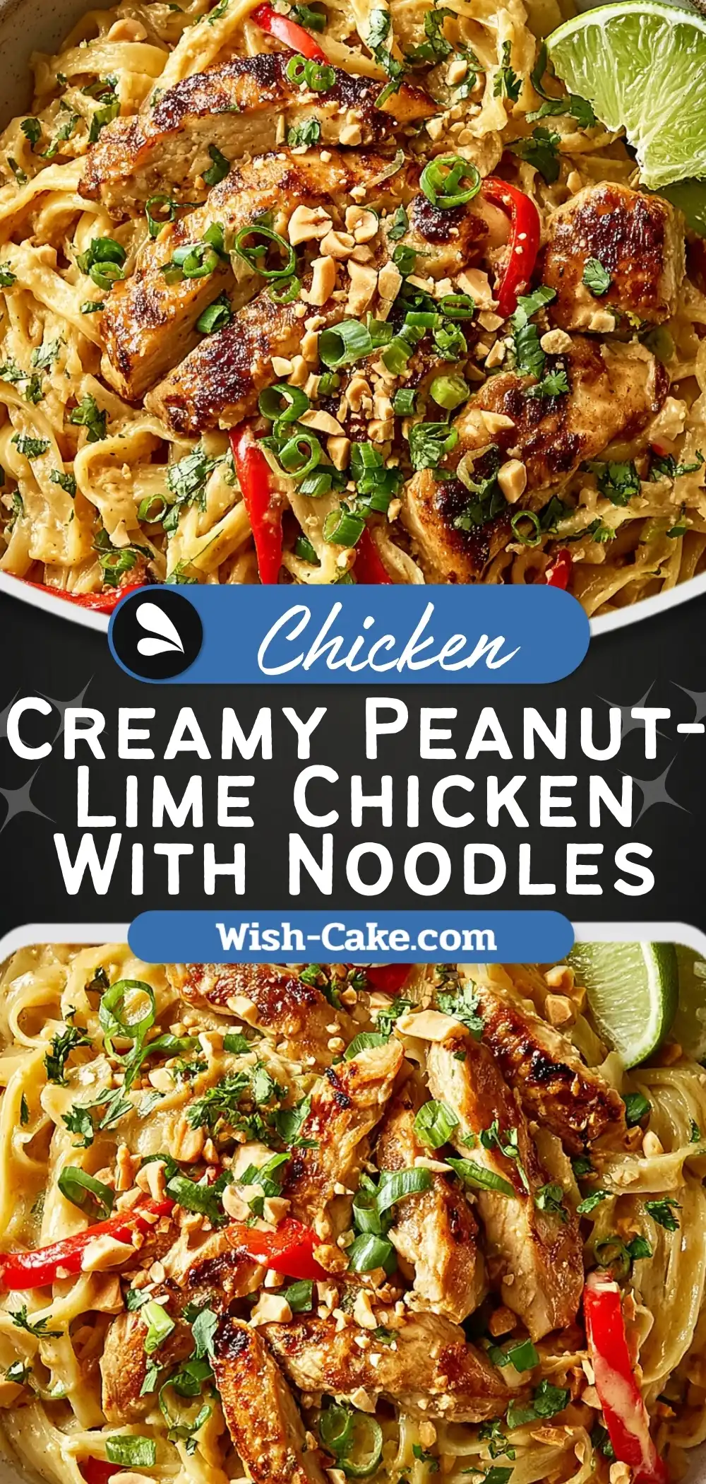 Creamy Peanut-Lime Chicken With Noodles Irresistible Bowl
