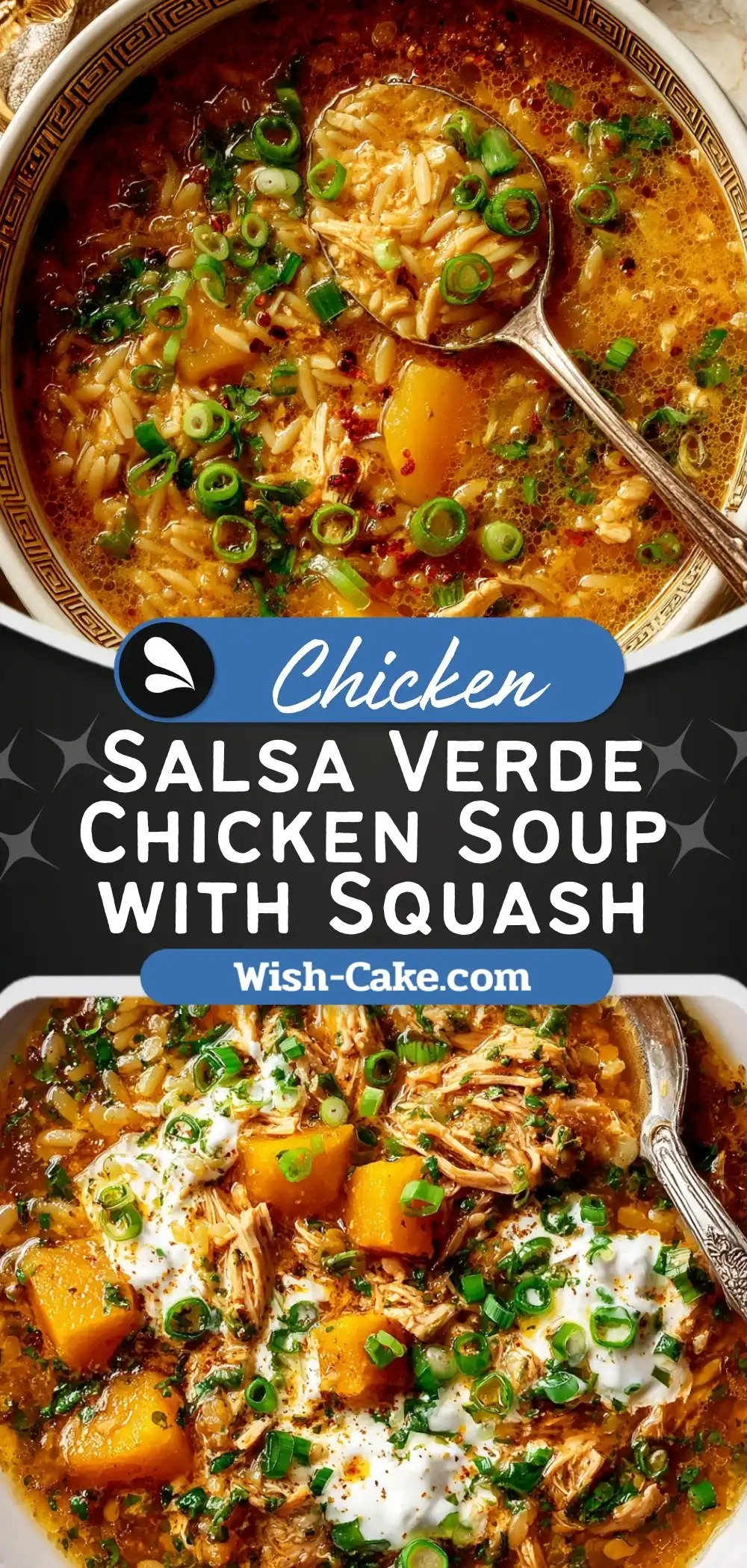 Salsa Verde Chicken Soup with Squash Irresistible Comfort Bowl