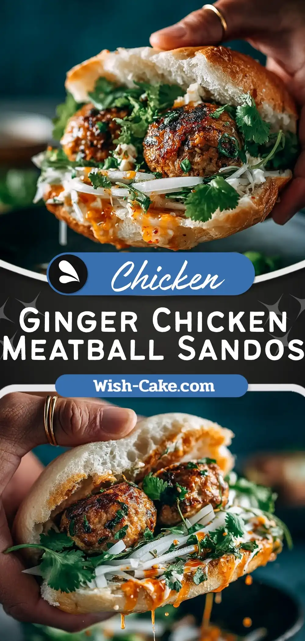 Ginger Chicken Meatball Sandos Ultimate Flavor Bomb