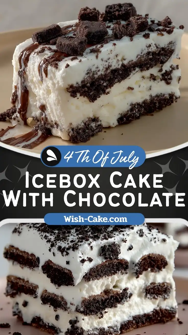 Creamy No Bake Icebox Cake With Chocolate Delight