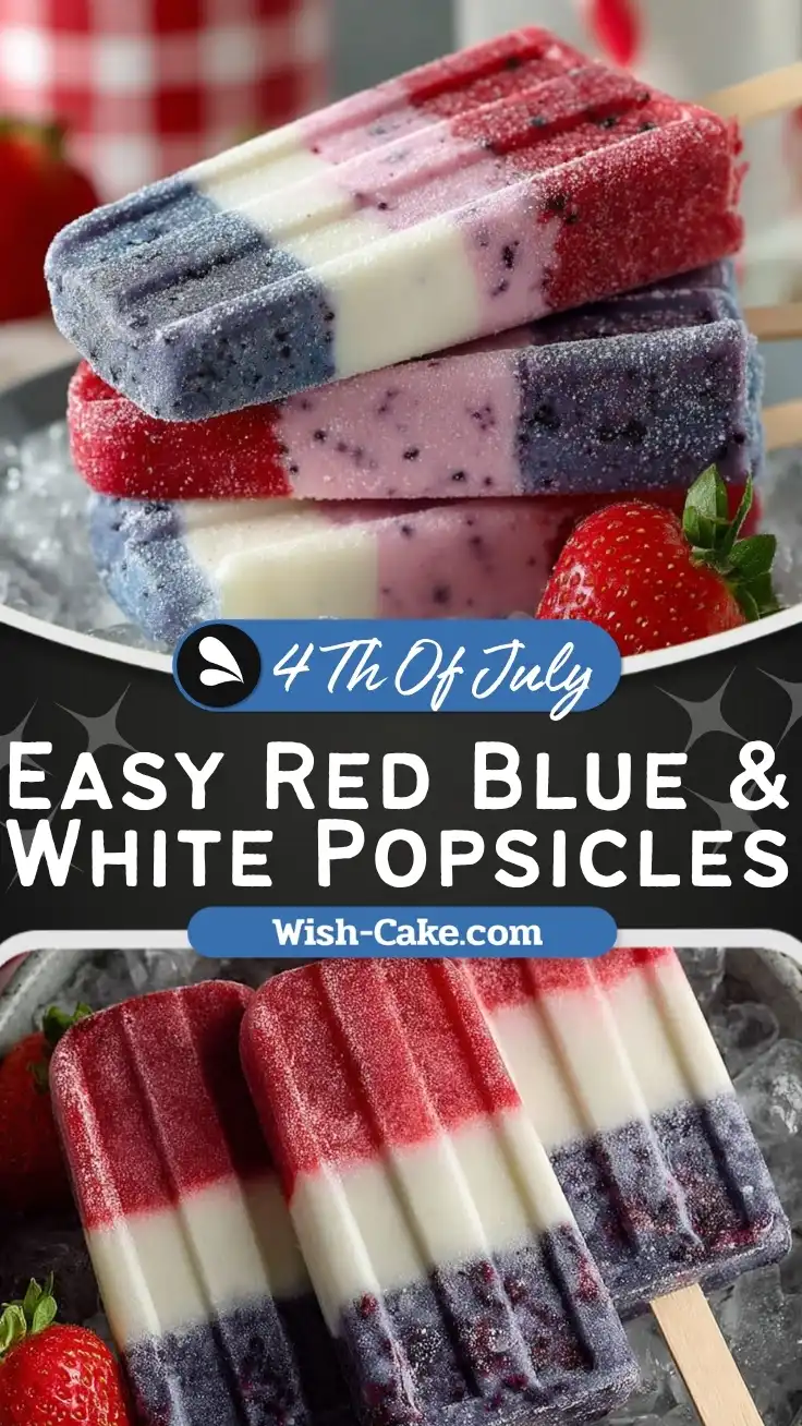 Cooling Red Blue & White Popsicles Delight