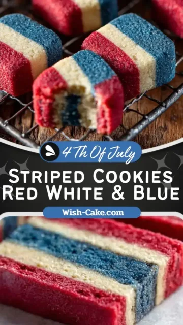 Striped Cookies Red White And Blue Delight Recipe