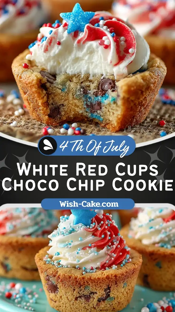 White Red Cups Chocolate Chip Cookie Delight
