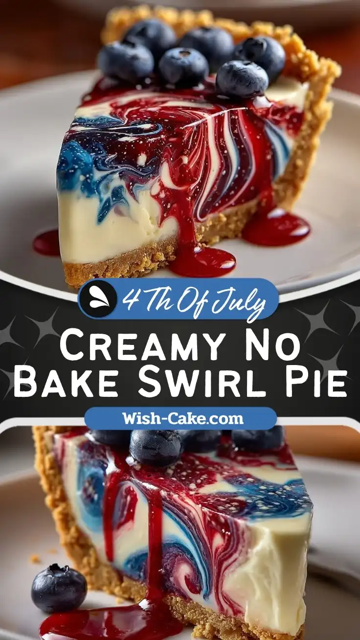 Dreamy Creamy No Bake Swirl Pie Recipe Delight