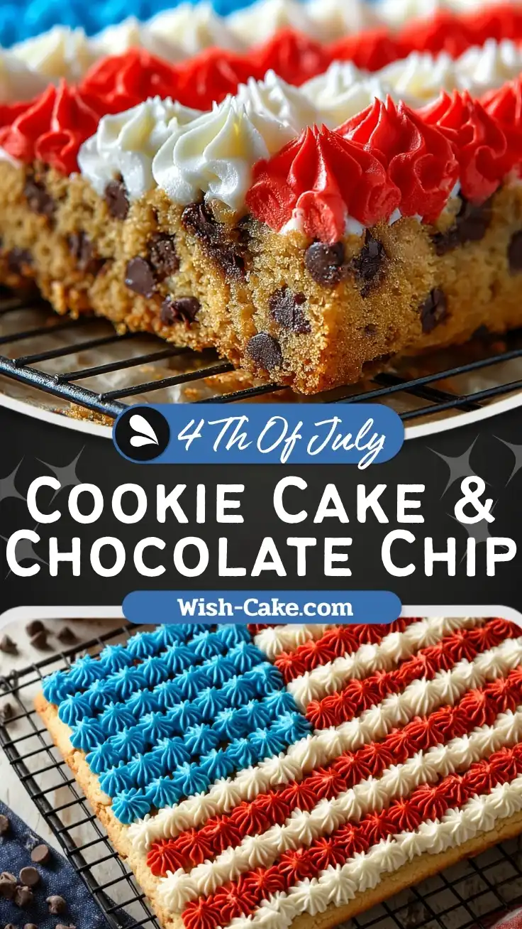 American Flag Cookie Cake Irresistible Delight
