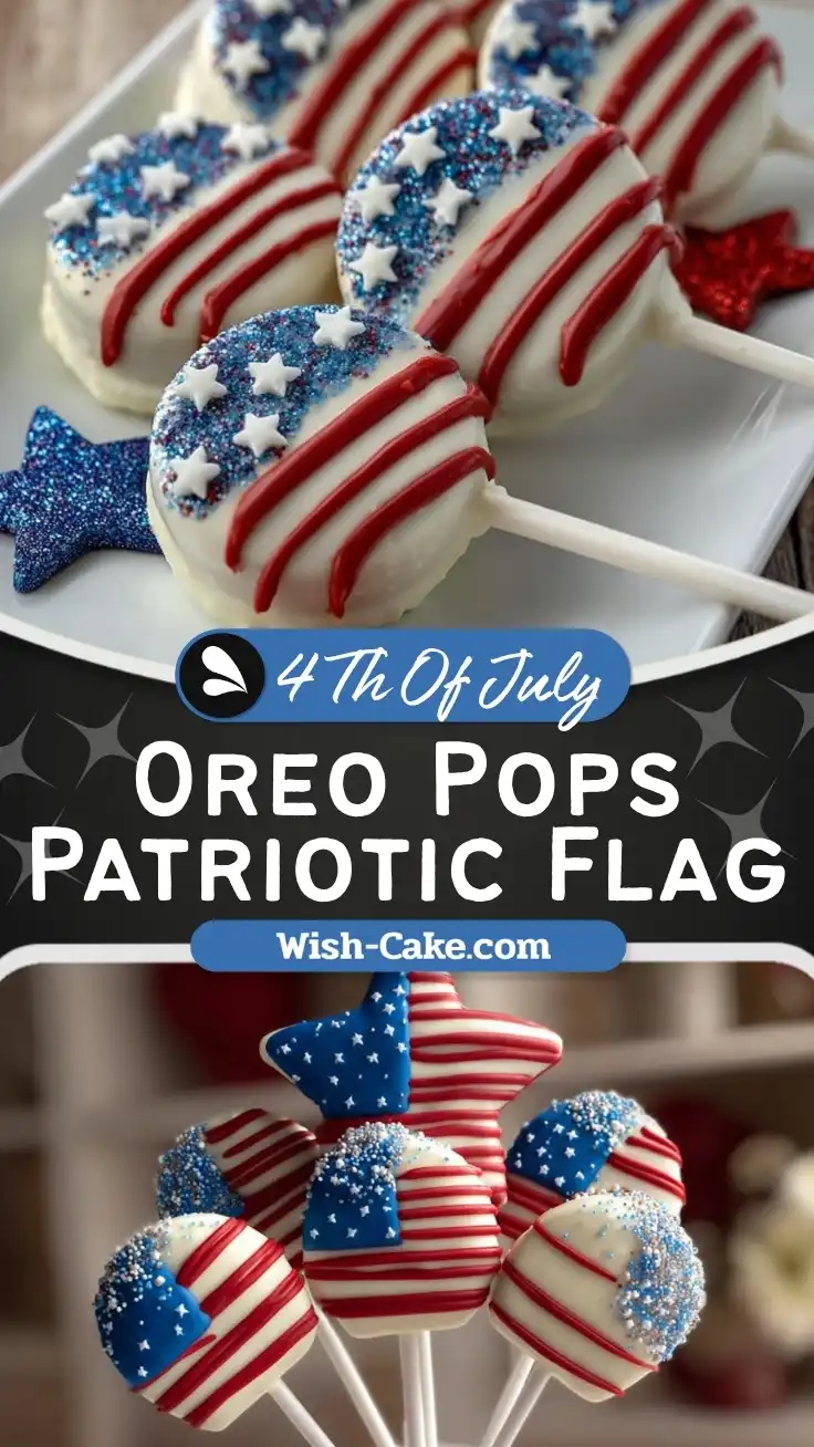 Sweet Oreo Pops Patriotic Flag Dessert Irresistible Treat