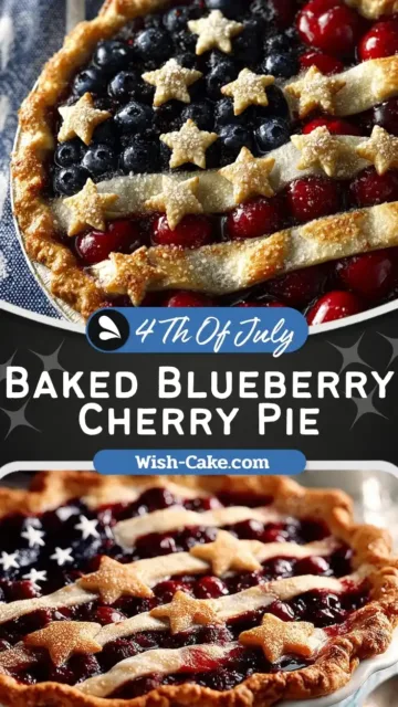Fresh Baked Perfect Blueberry Cherry Pie Style Delight