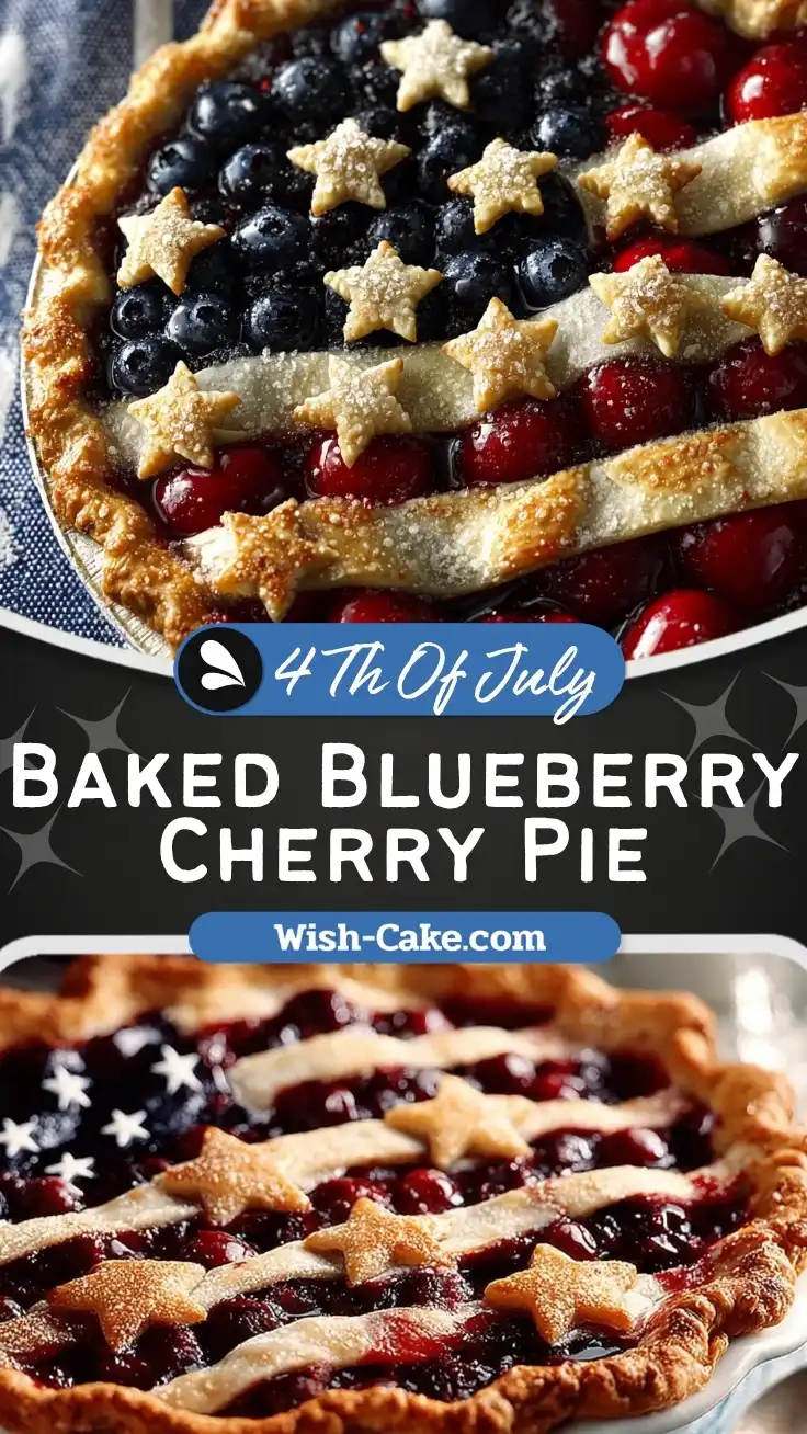 Fresh Baked Perfect Blueberry Cherry Pie Style Delight