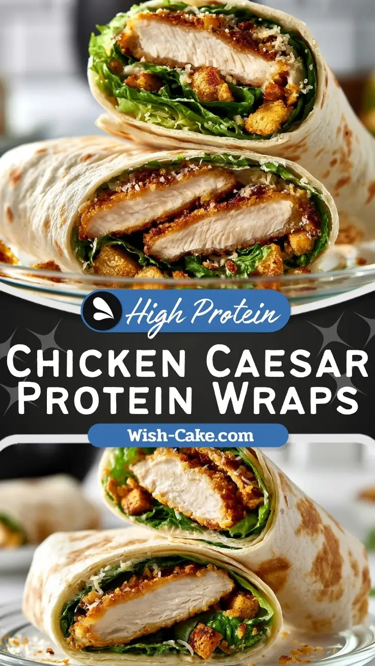 Crispy Air Fryer Chicken Caesar Wraps