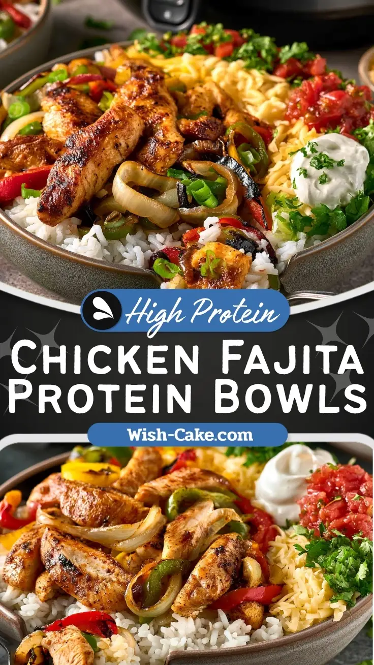 Crispy Air Fryer Chicken Fajita Protein Bowls