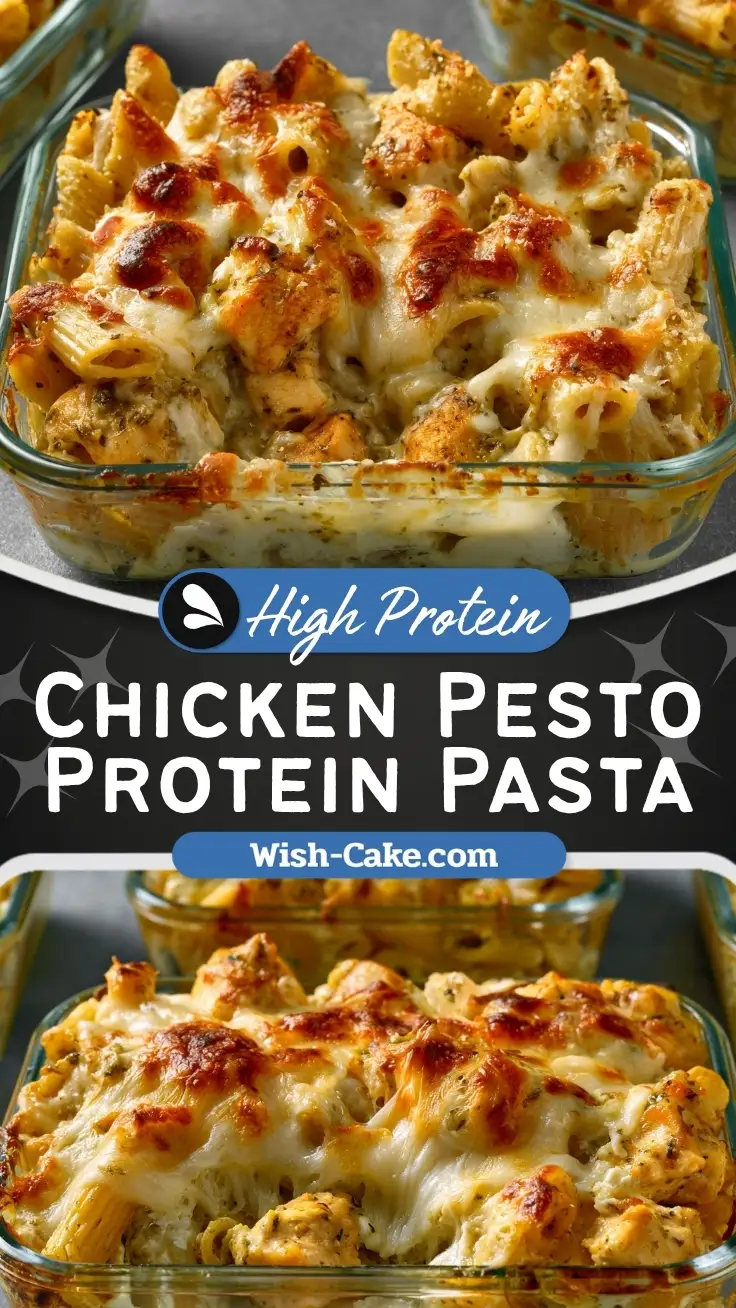 Creamy Air Fryer Chicken Pesto Protein Pasta