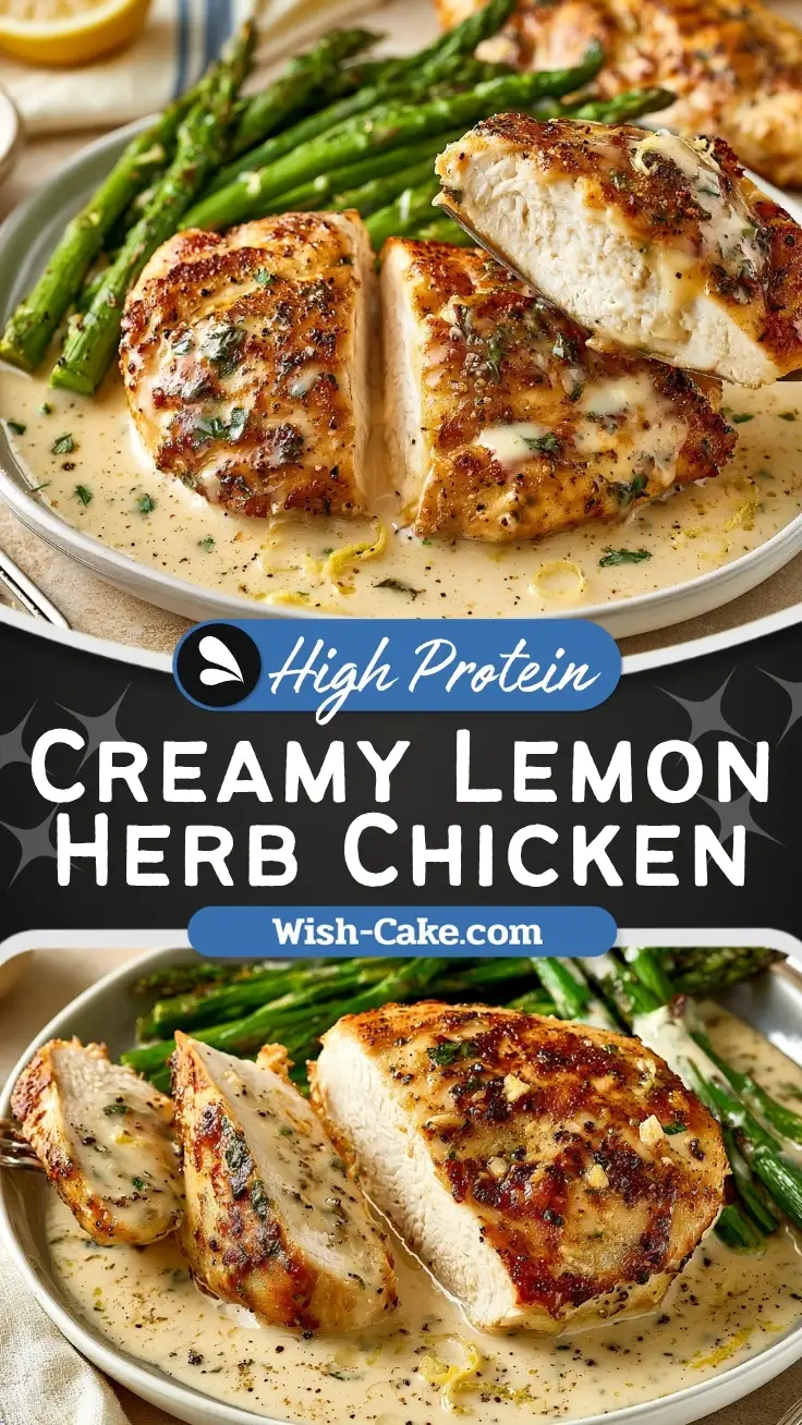 Creamy Lemon Herb Chicken and Asparagus Air Fryer