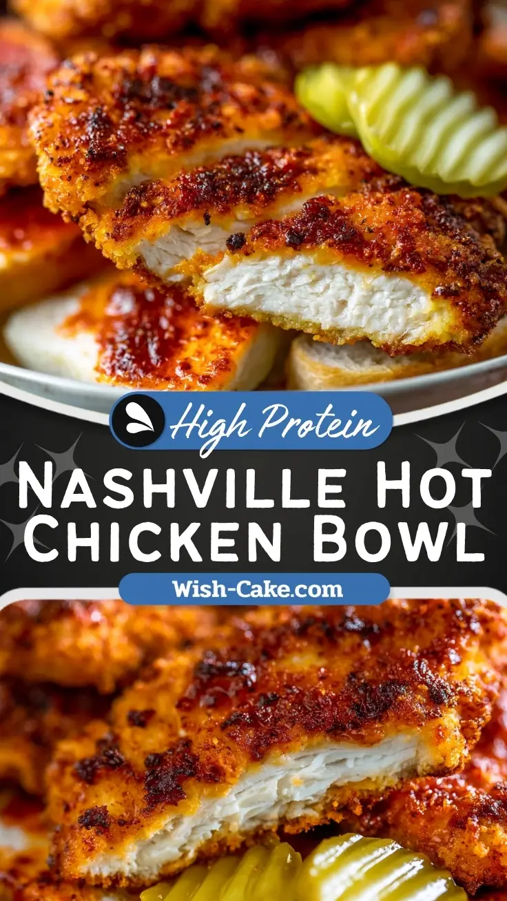 Crispy Air Fryer Nashville Hot Chicken Protein Bowls