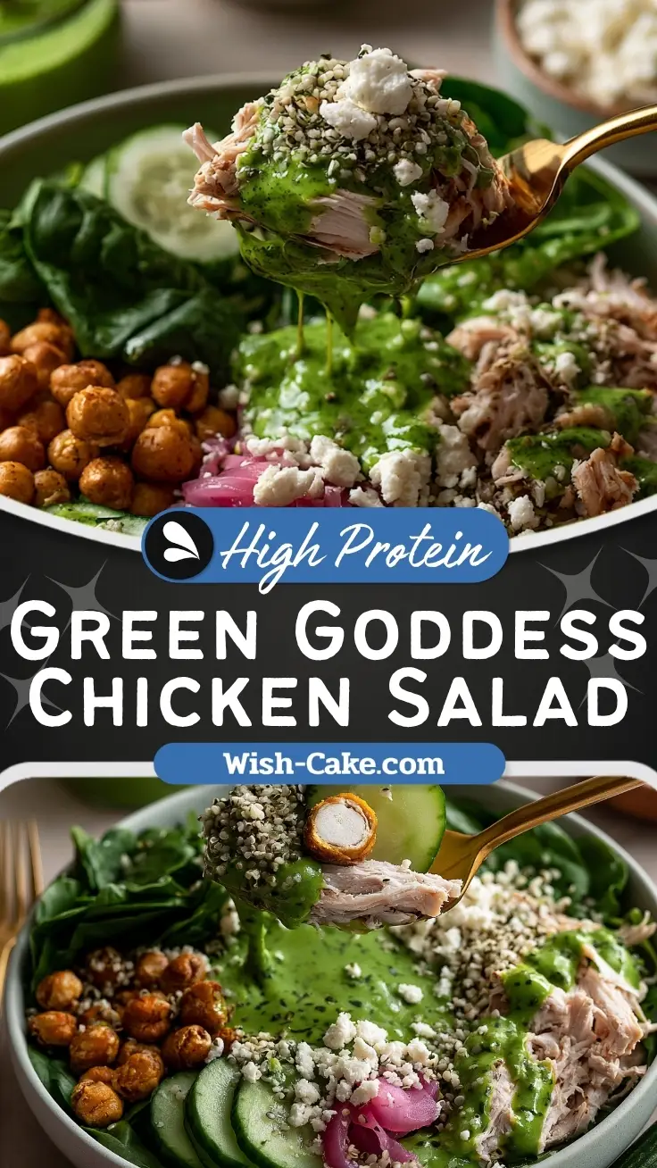 Crisp Green Goddess Chicken Salad Bowl