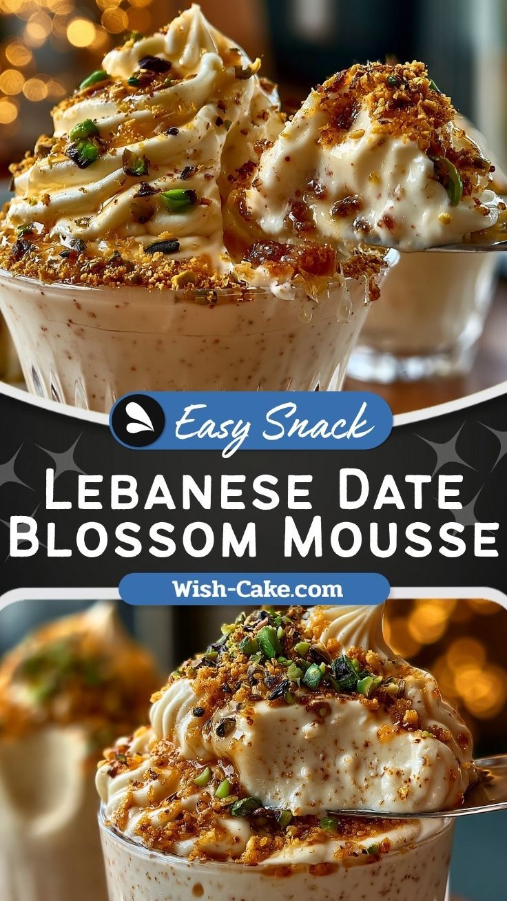 Creamy Lebanese Date Blossom Mousse