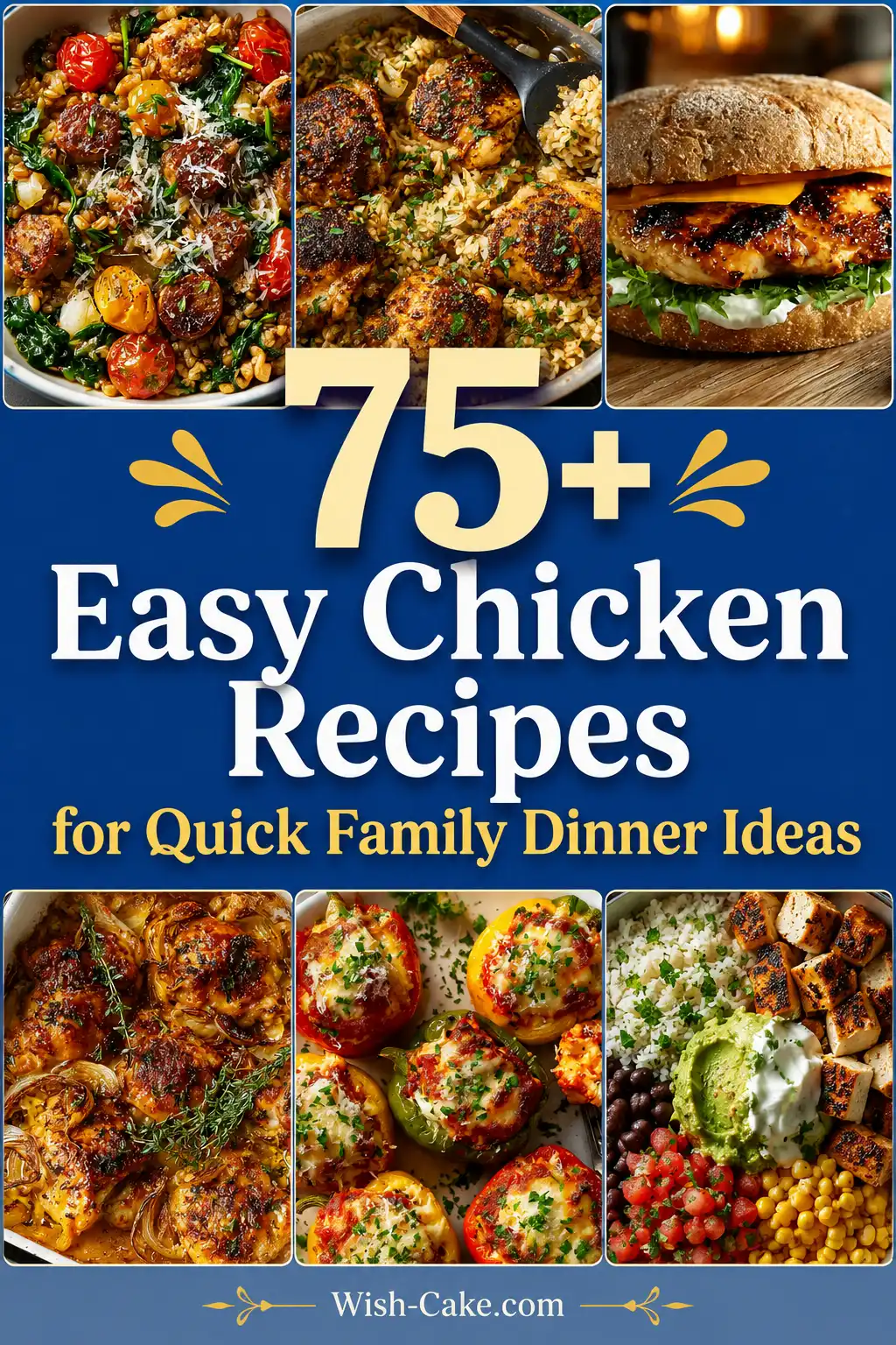 75+ Easy Chicken Recipes for Quick Family Dinner Ideas