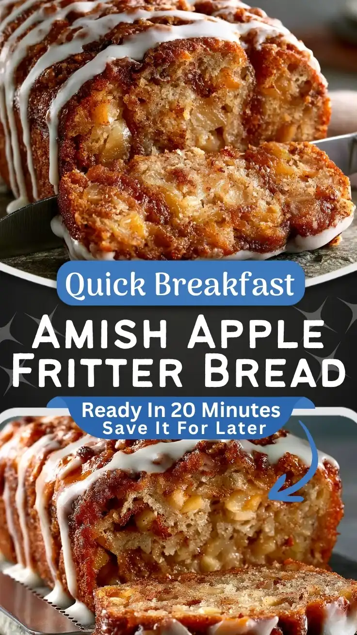 Delicious Amish Apple Fritter Bread