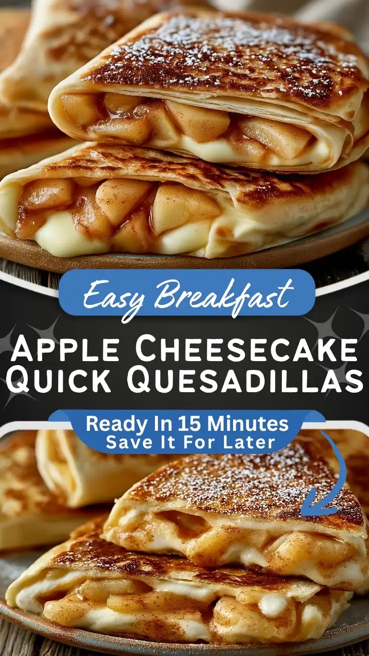 Delicious Apple Cheesecake Breakfast Quesadillas