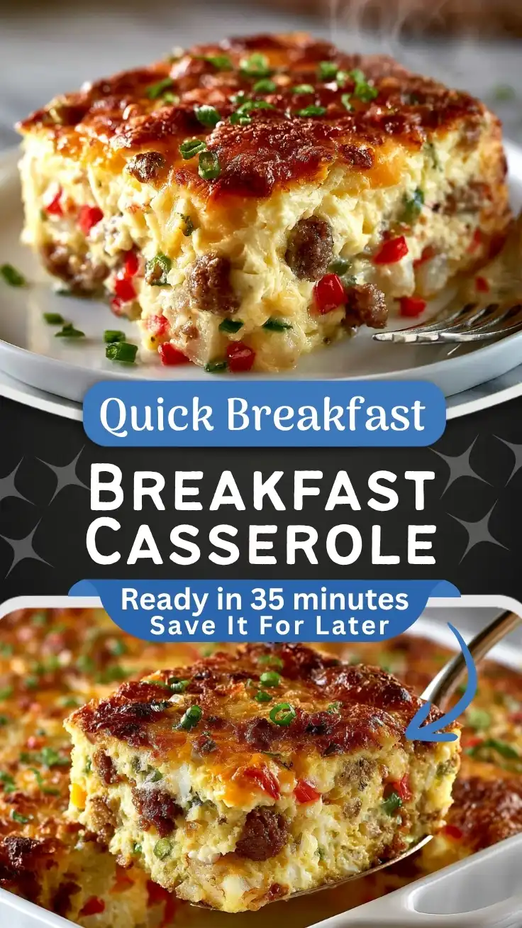 Hearty Chicken Sausage Breakfast Casserole