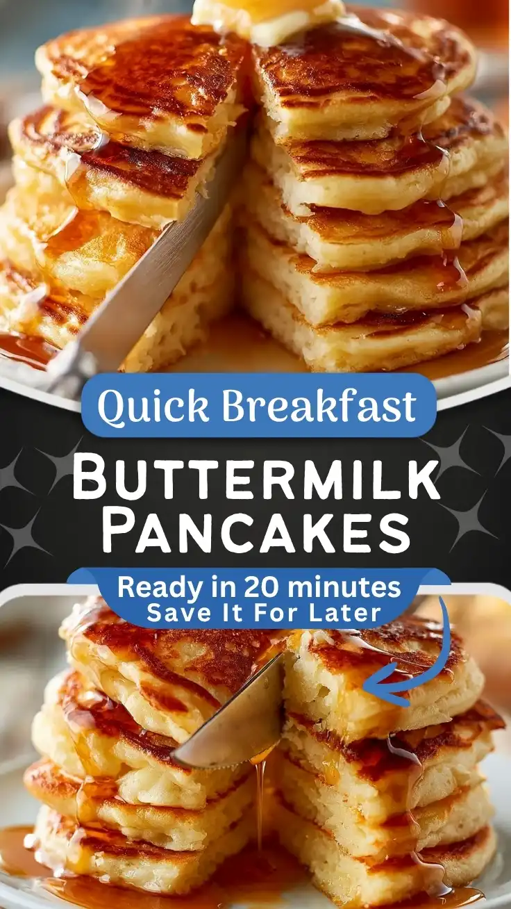 Classic Fluffy Buttermilk Pancakes