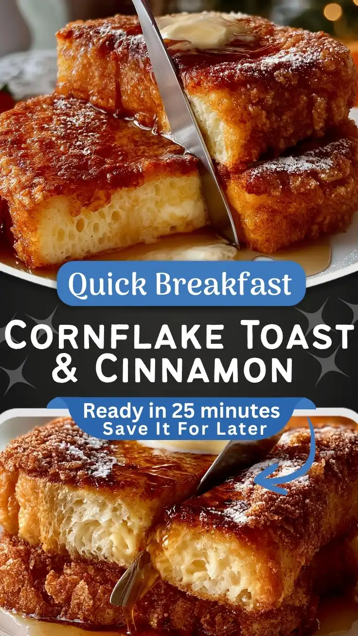 Crunchy Cinnamon Cornflake French Toast