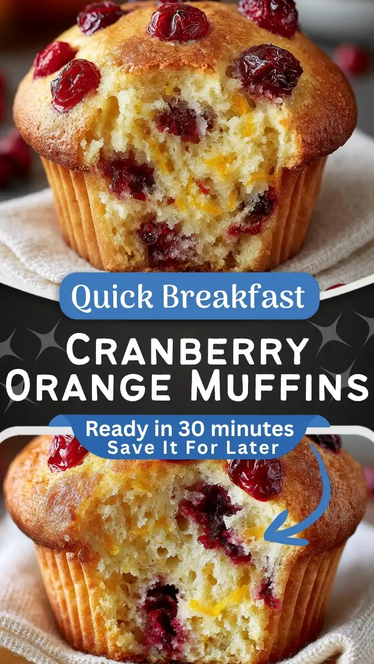 Zesty Cranberry Orange Muffins
