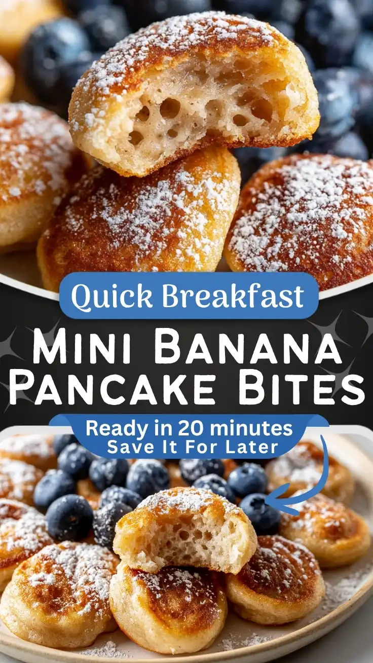 Delicious Mini Banana Pancake Bites