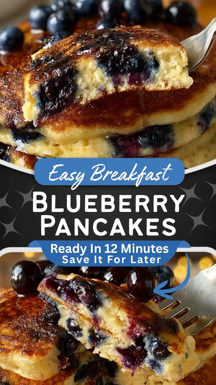 Fluffy Blueberry Pancakes