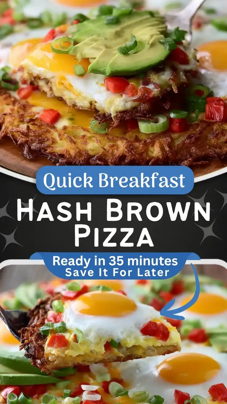 Crispy Hash Brown Breakfast Pizza