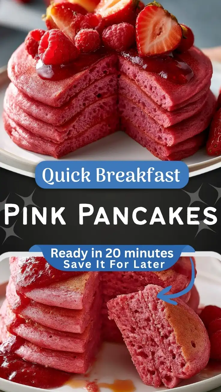 Delicious Pink Pancakes