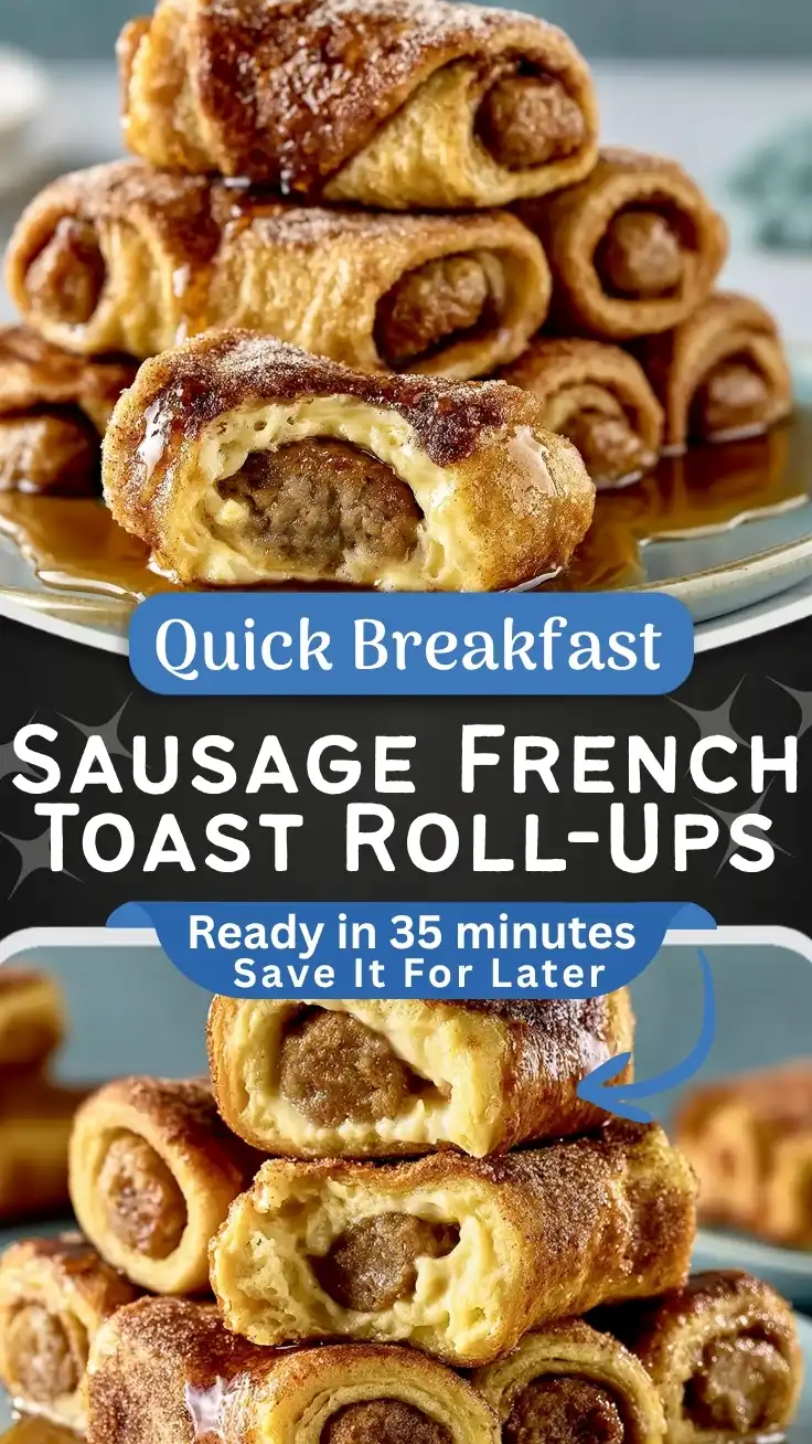 Easy Sausage French Toast Roll-Ups